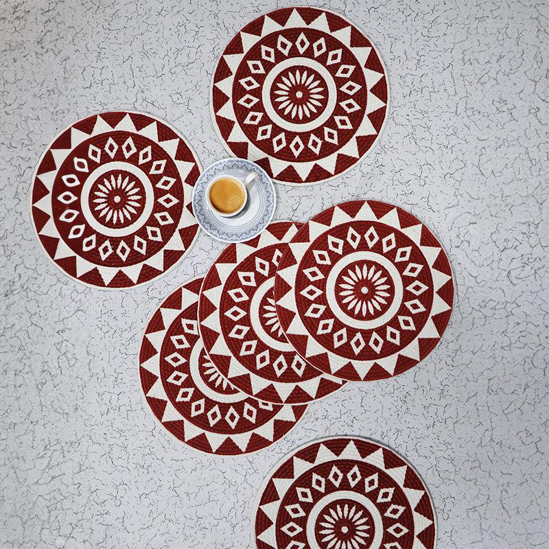 Aniksha Round Placemat - Set Of Six