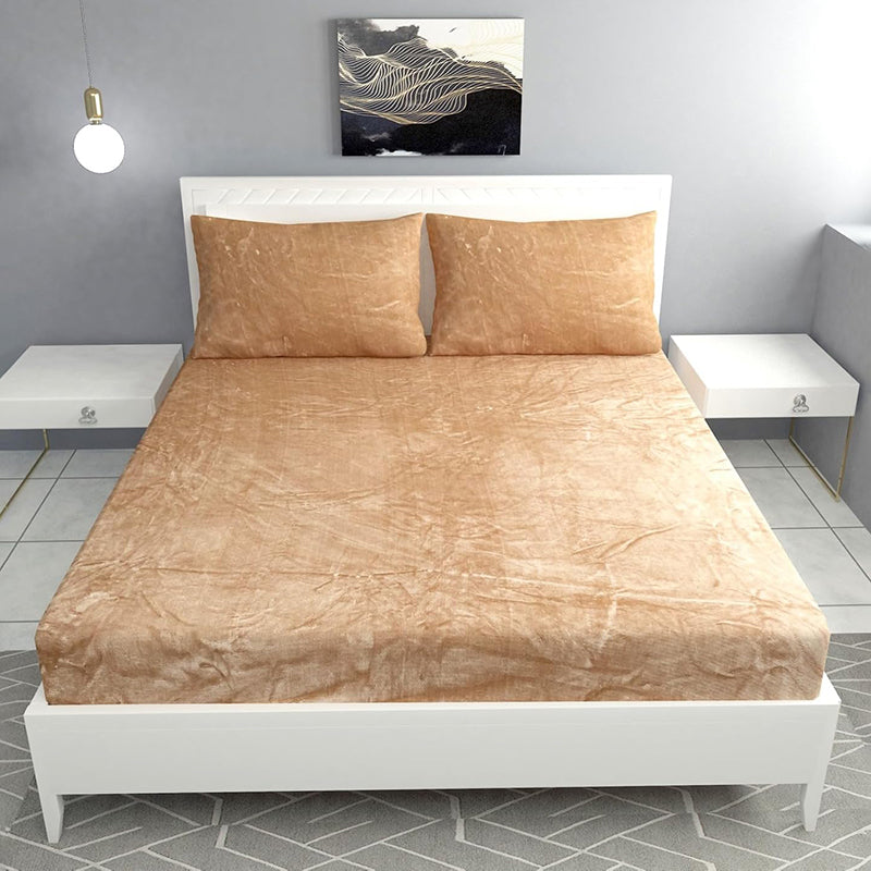 Casselle Velvet Bedsheet (Dark Grey) - 300 GSM media 3