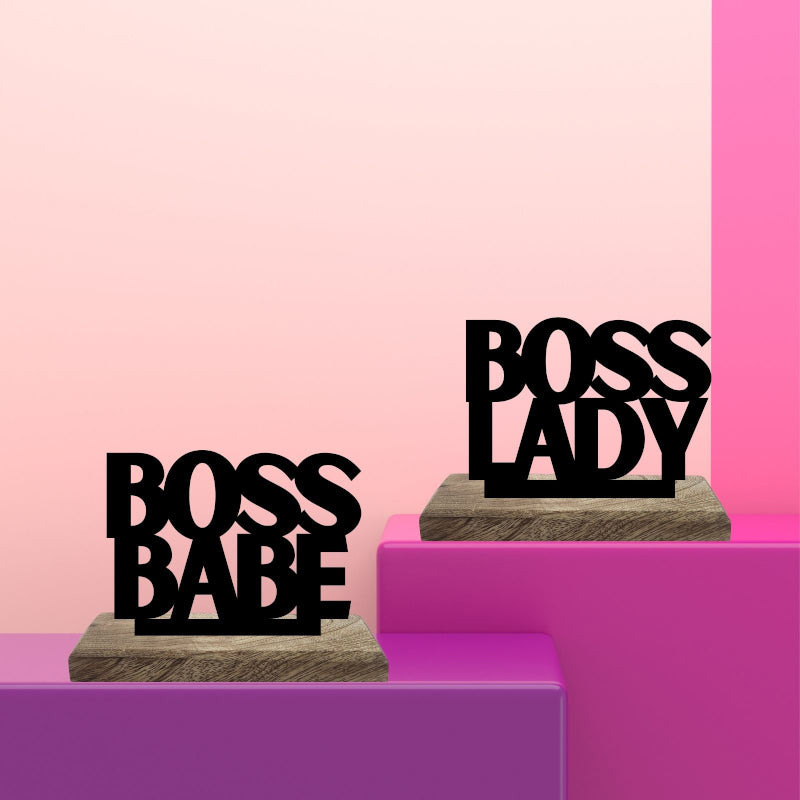 Leading Ladies Syndicate Typography Showpiece - Set Of Two