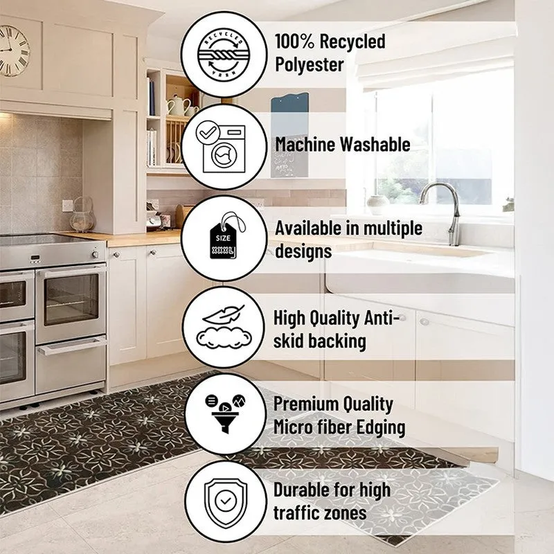 FloorFlora Kitchen Floor Mats (Brown) - Set of Two media 10