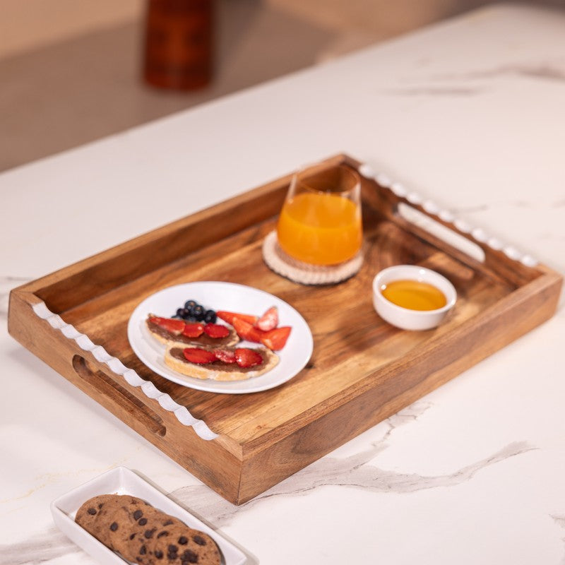 PureGrain Rectangular Wood Serving Tray