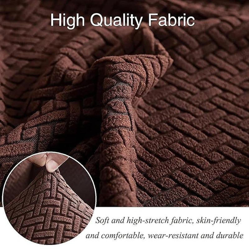 Rubina Polar Synthetic Fibre Sofa Cover - Brown media 3