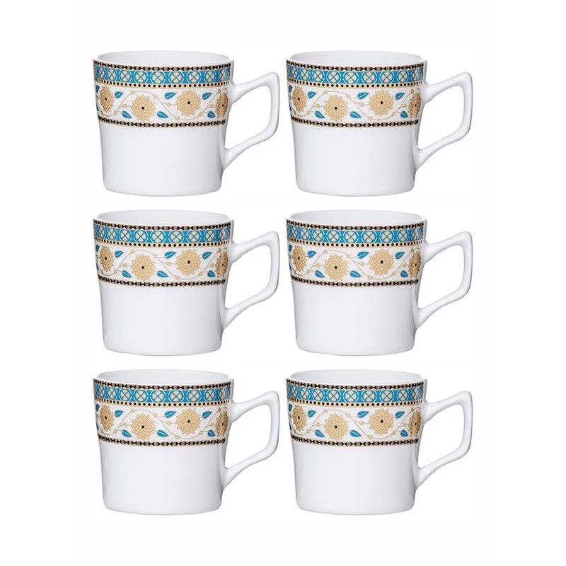 Sonaki Awa Floral Bone China Tea Cup (120 mL Each) - Set Of Six media 4