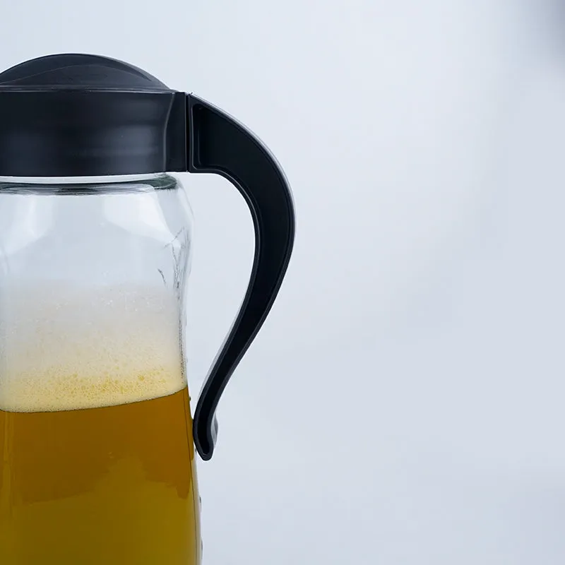 Domana Sema Transparent Jug With Lid (Black) - 1600 ML media 5