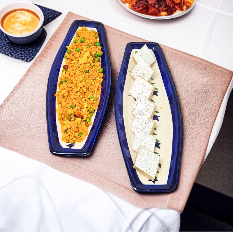Pebble Ceramic Platter - Set Of Two
