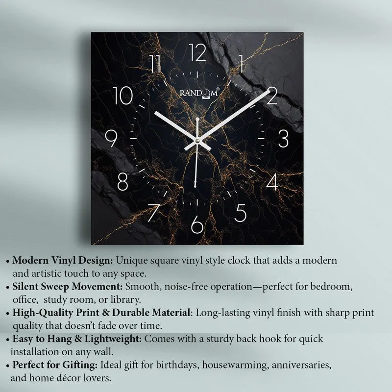 Velora Analog Wall Clock - Black media 6