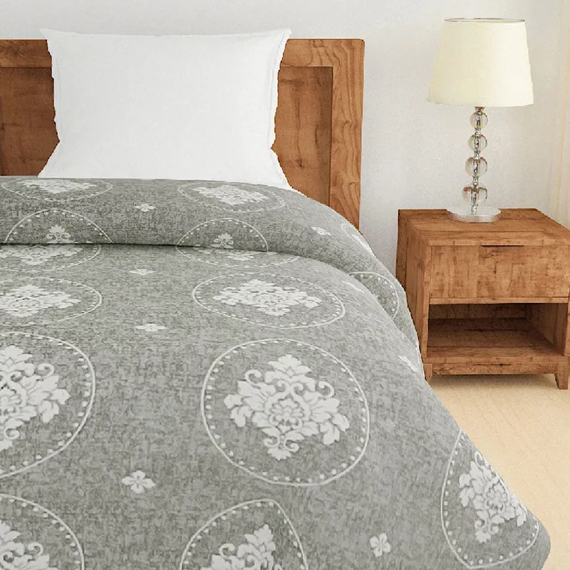 Swayam Zafirah Cotton Comforter (Grey) - 150 GSM media 4