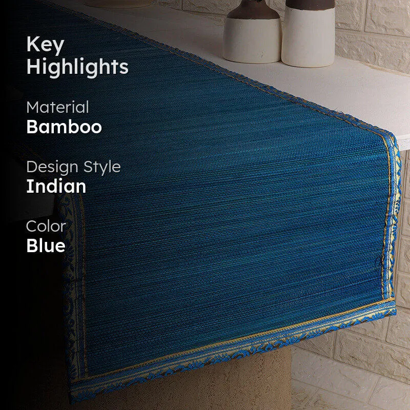 Eco Sip Bamboo Table Runner - Blue media 2