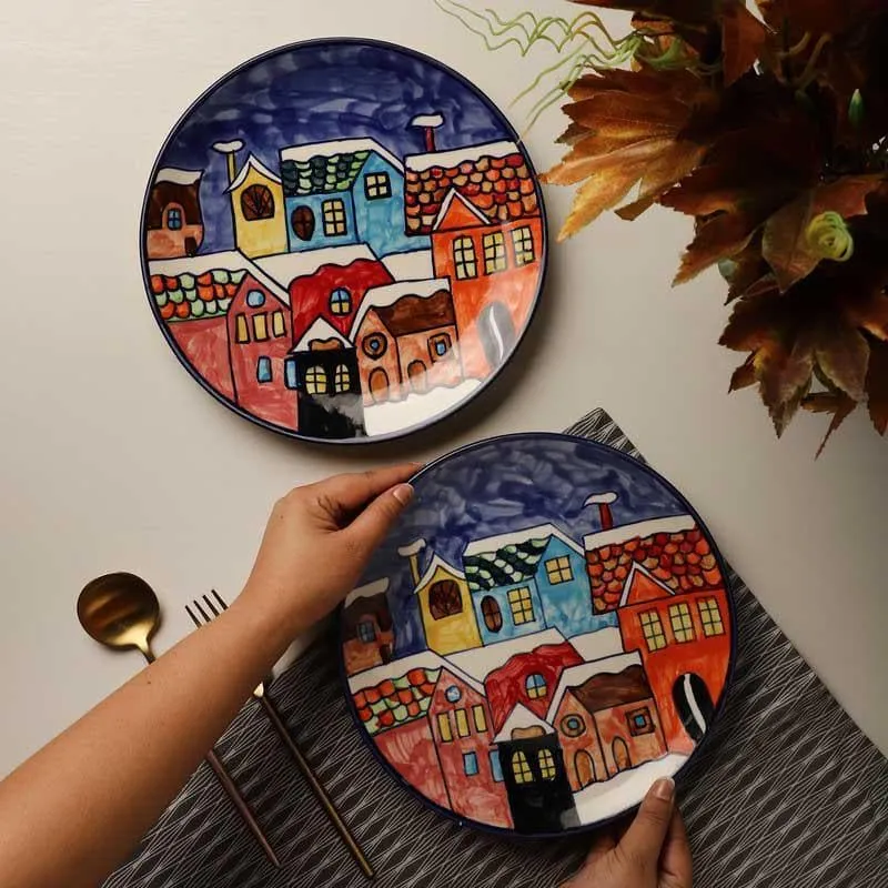 Snow City Dinner Plate - Set Of Two media 3