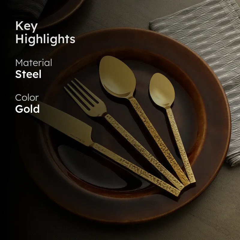 Ember Texture Cutlery Set - Four Piece Set media 2