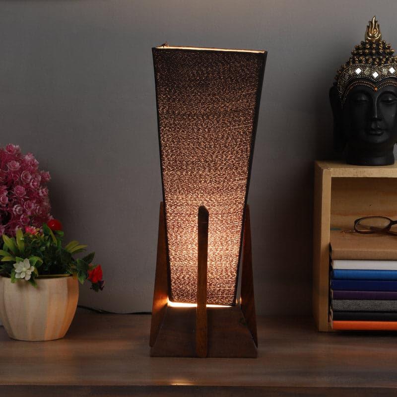 Lorelie Fabric Table Lamp - Black,Brown
