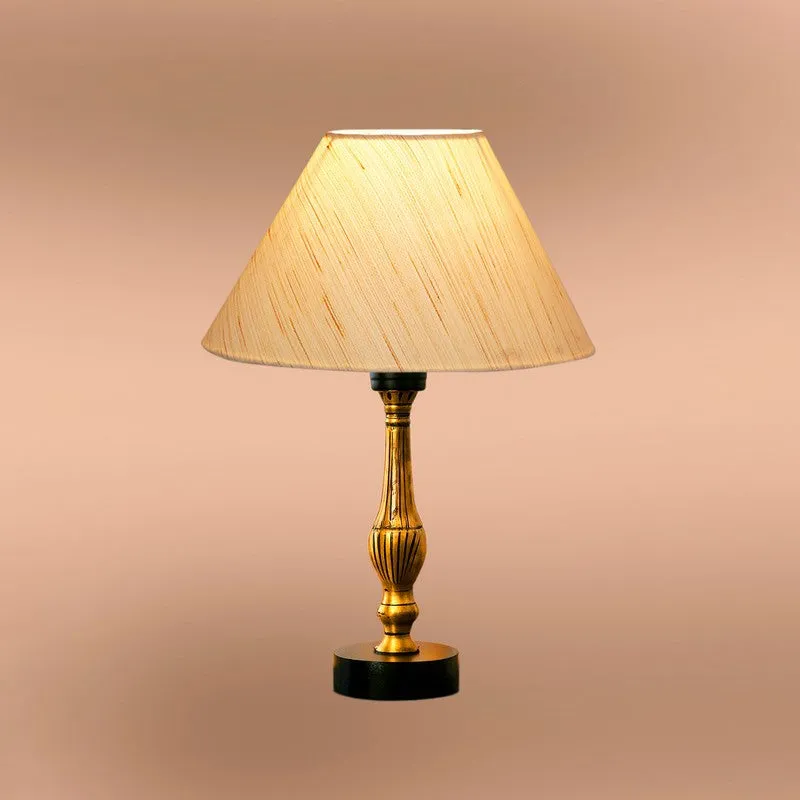 Aurelo Arvo Wooden Table Lamp - Ivory media 6