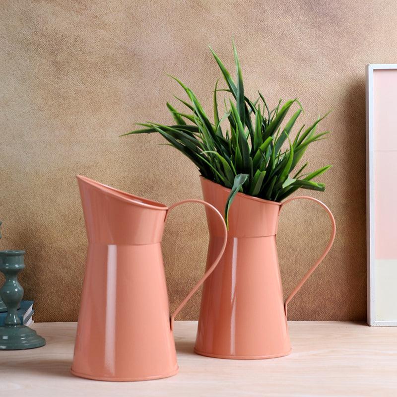 Pitcher Perfect Iron Planter (Peach) - Set Of Two media 2