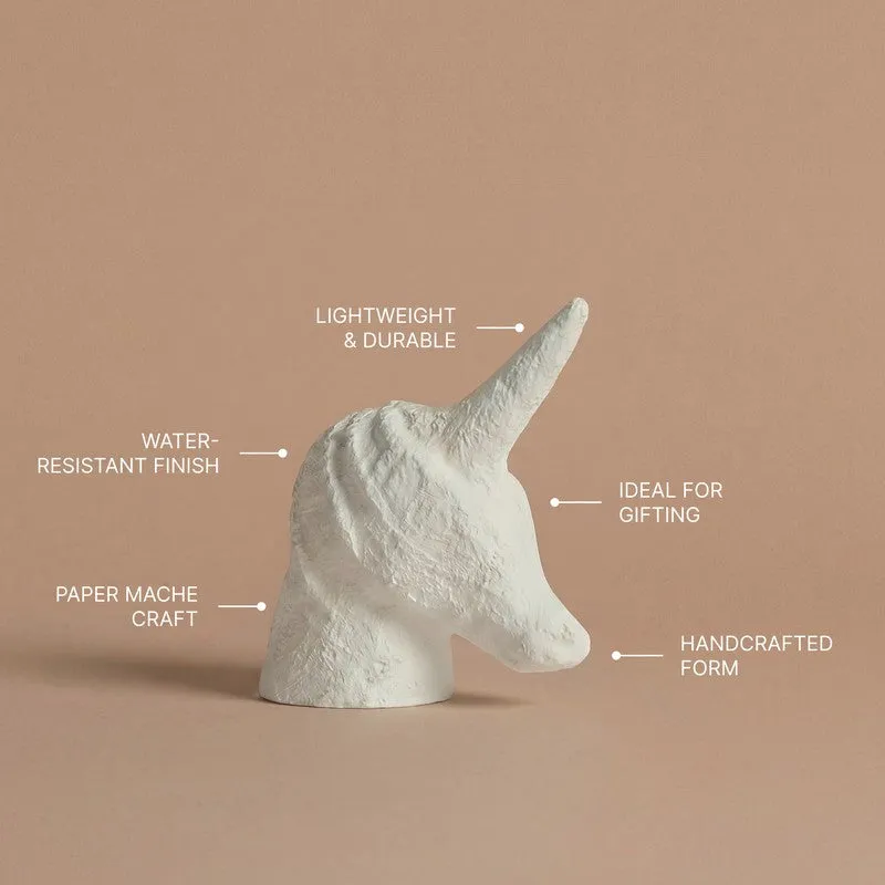 Fig Living Unicorn white Showpiece - White media 8