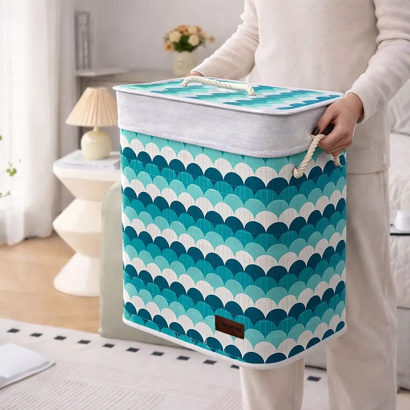 Wave Bamboo Laundry Basket media 5