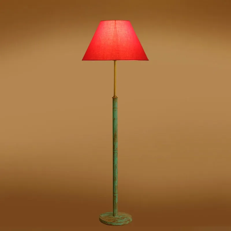 Canyon Glow Wooden Floor Lamp - Orange media 7