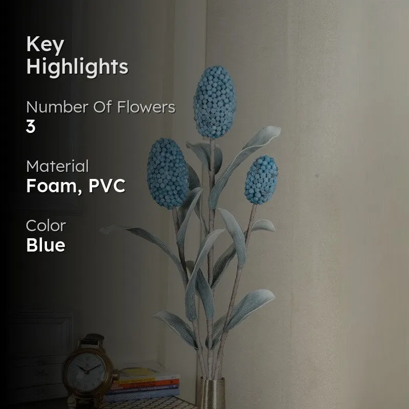 Decorative Artificial Corn Stalk Flower - Blue media 2
