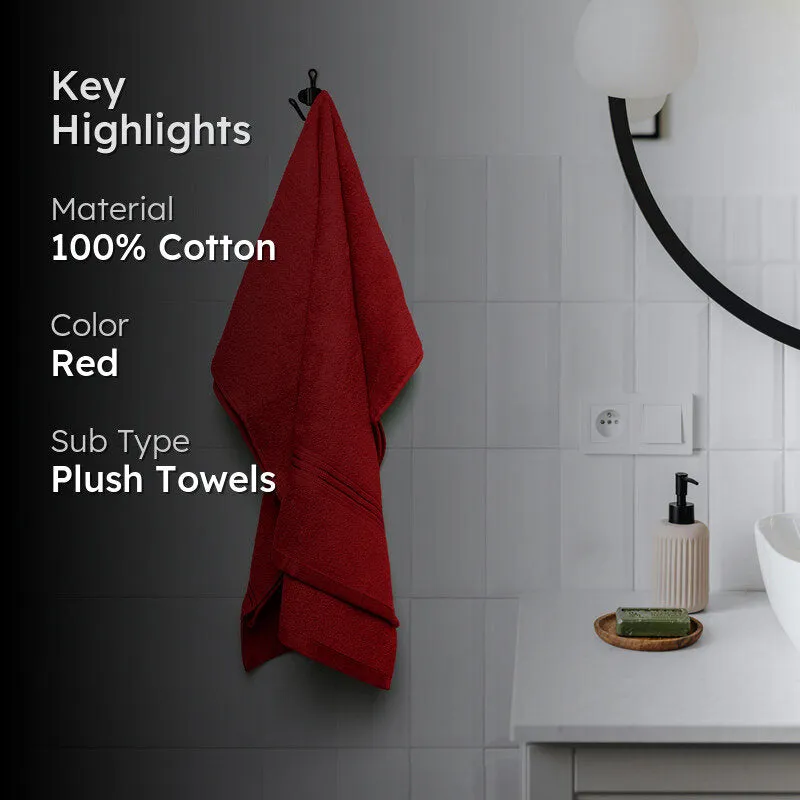 Micro Cotton LuxeDry Solid Bath Towel - Red media 2