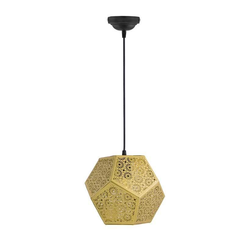 Hexagon Jaalidar Metal Ceiling Lamp media 5