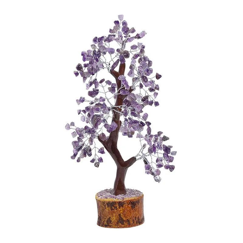 Agate Wish Tree Handcrafted Showpiece - Purple media 3