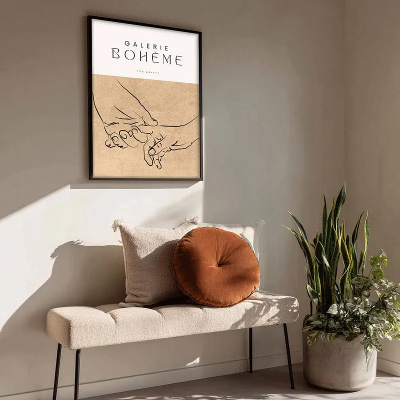 Unspoken Vow Canvas Wall Painting With Black Frame media 4