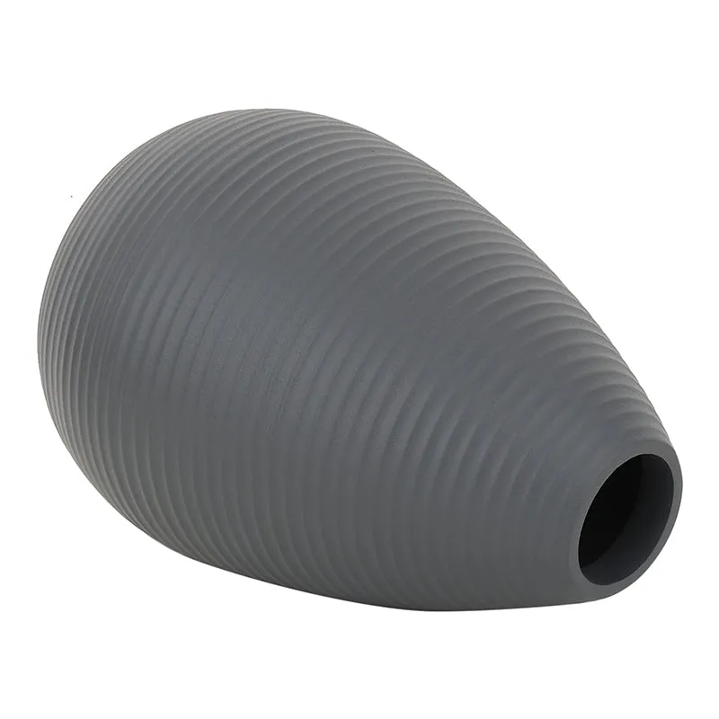 Doro Aluminium Vase - Grey media 4
