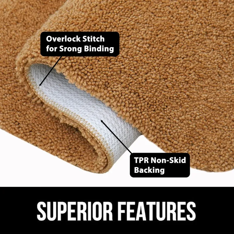 BathEase Anti Skid Bath Mats (Rust) - Set of Two media 6