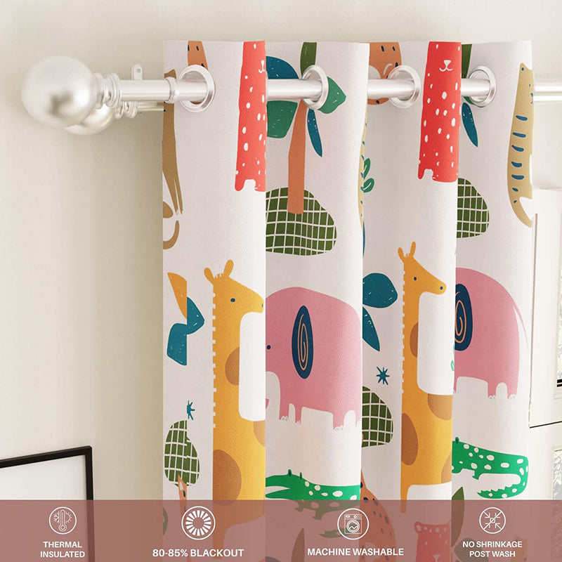 Urban Space Giraffe Charm Blackout Curtain media 4