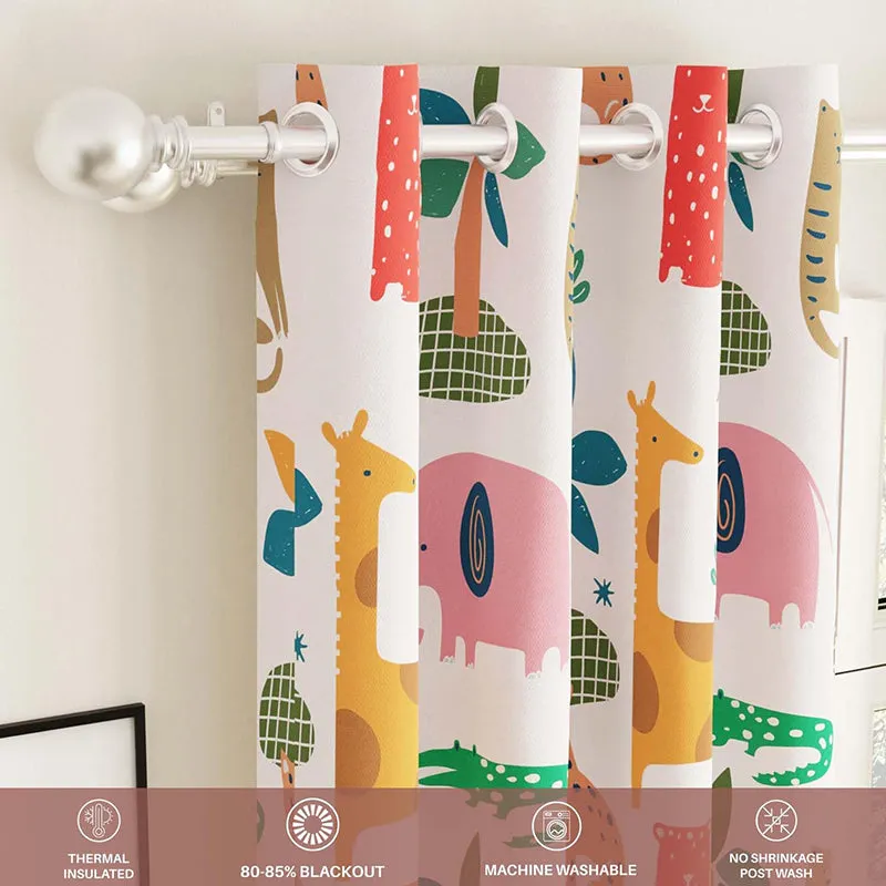 Urban Space Giraffe Charm Blackout Curtain media 4