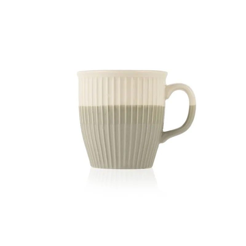 Seraphine Porcelain Tea Cup (180 mL Each,Grey) - Set Of Six media 4
