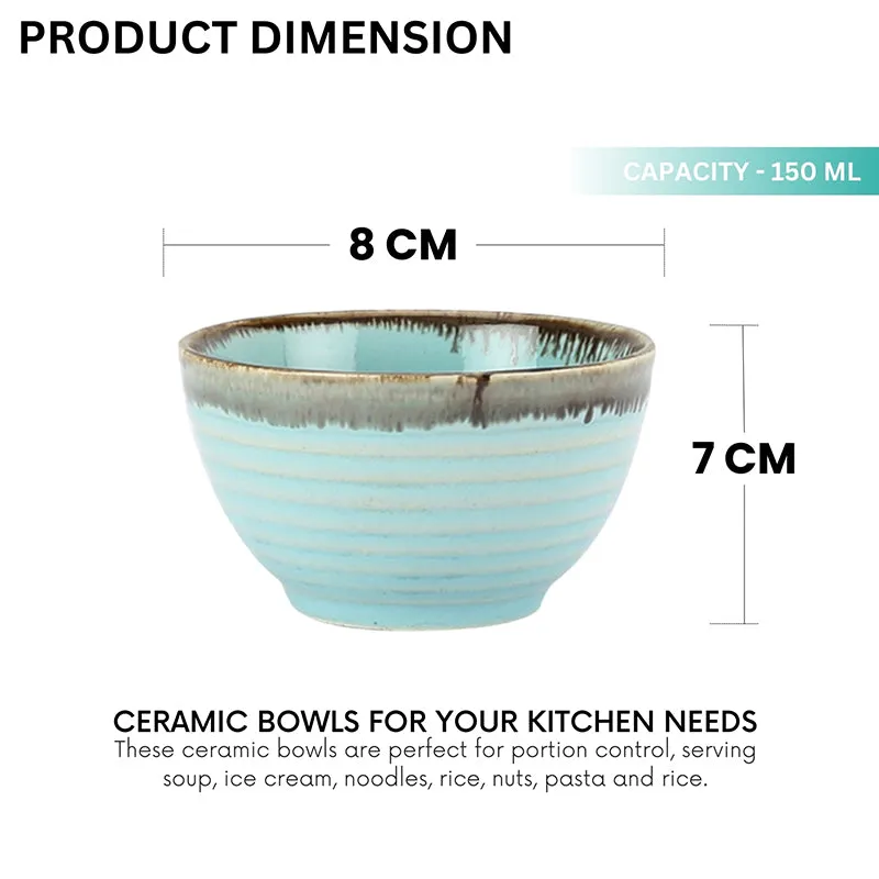 Casablanca Ceramic Snack Bowl (150 mL) - Set Of Six media 7