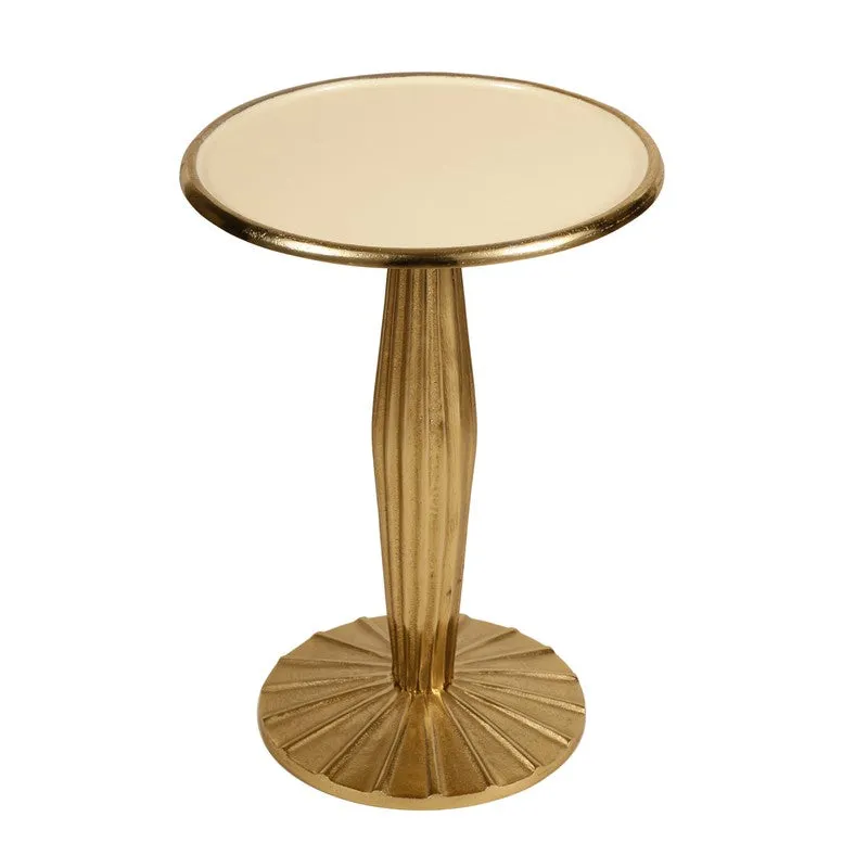 Bamboo Design Wooden Aluminum Side Table - Large media 4