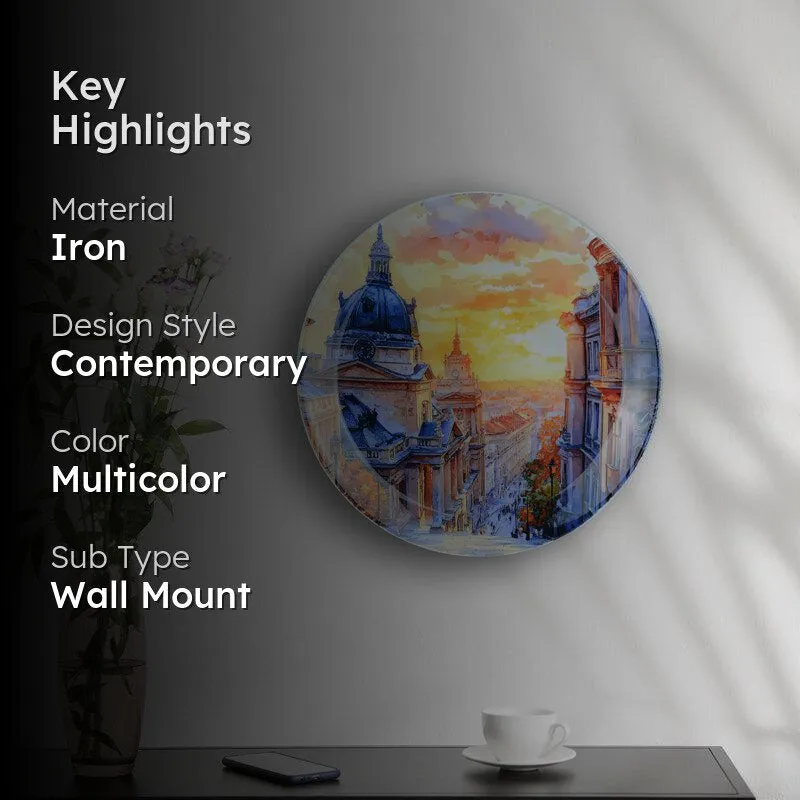 City Sunset Iron Wall Plate media 2