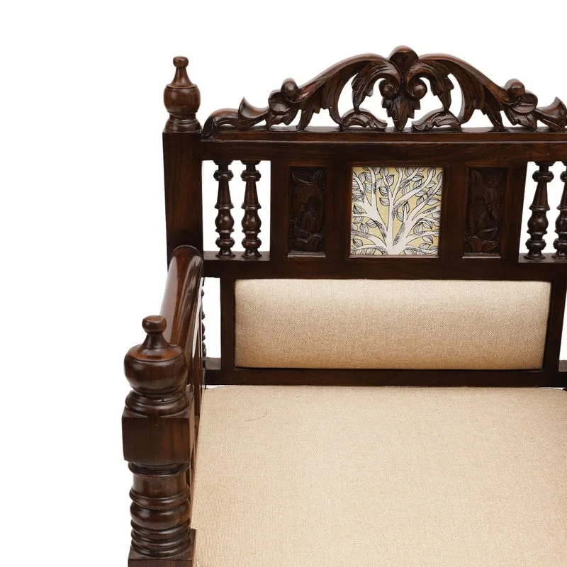 Sultan Teak Wood Accent Chair media 5