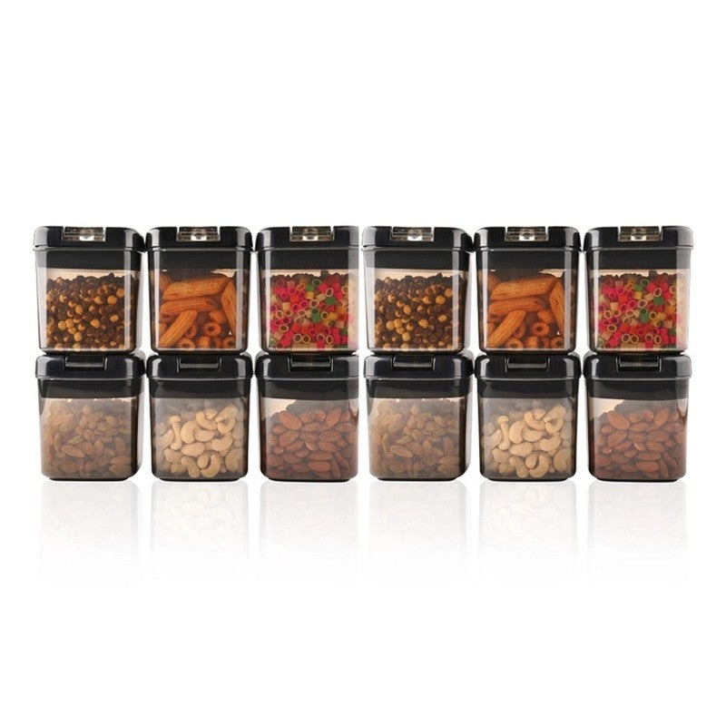 Snaplock Seal Nest Air Tight Container (Black/500 mL Each) - Set of Twelve media 3