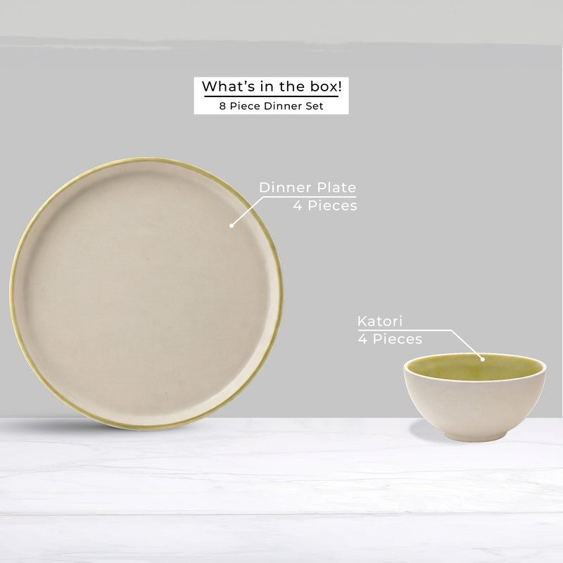 Aarunya Ceramic Dinner Set - 8 Piece Set media 3