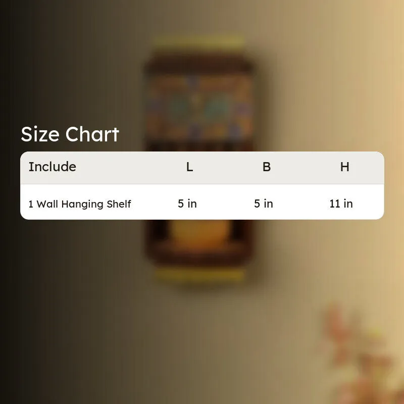 Patang Perch Brass & Wood Shelf media 8