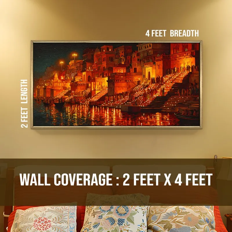 When Kashi Lights the River Wall Art media 8