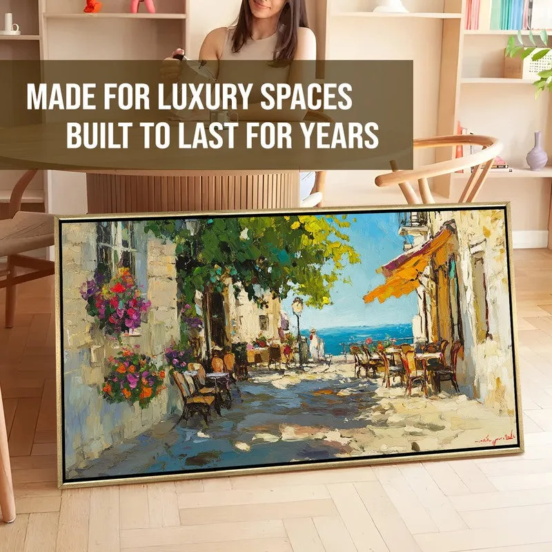 Ethereal Coast Canvas Wall Painting With Frame media 7