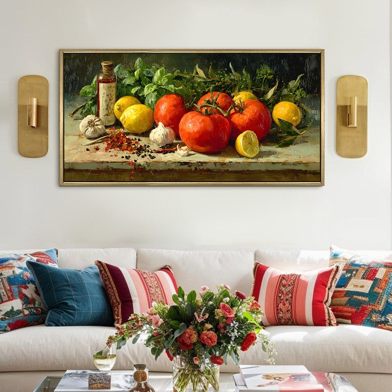 Harvested Canvas Wall Painting With Frame