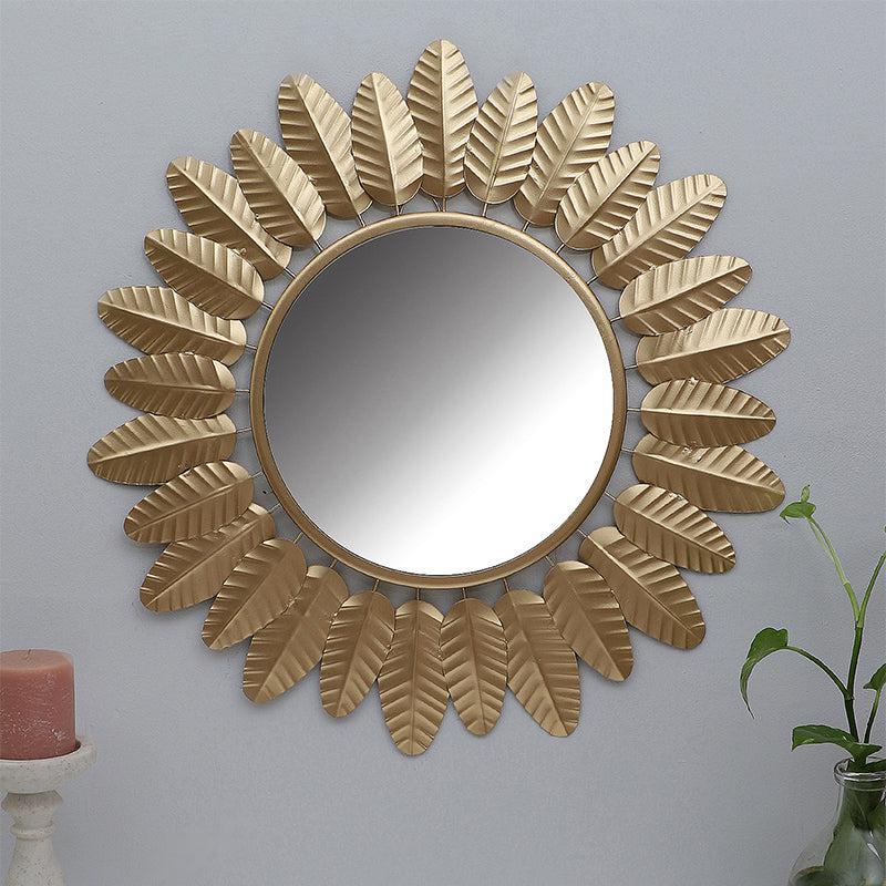 Eleya Bloom Wall Mirror - Gold media 3