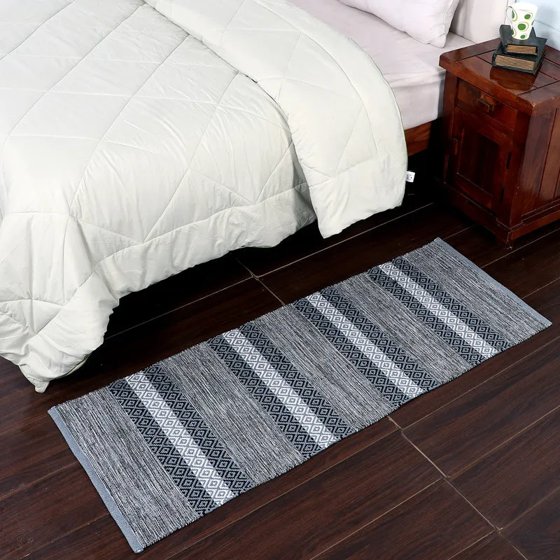 Runelle Cotton Runner Rug - Grey media 3