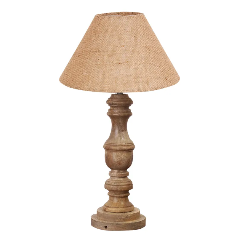 Sienna II Carve Wooden Table Lamp - Brown media 6