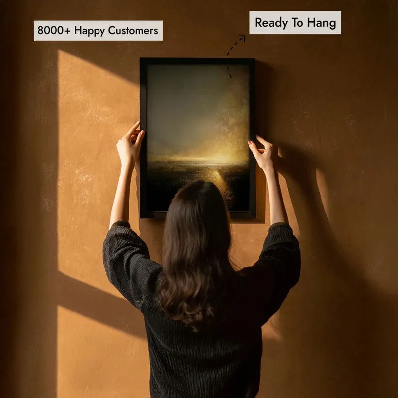 Glow Beyond the Dark Archival Paper Wall Painting With Black Frame media 5
