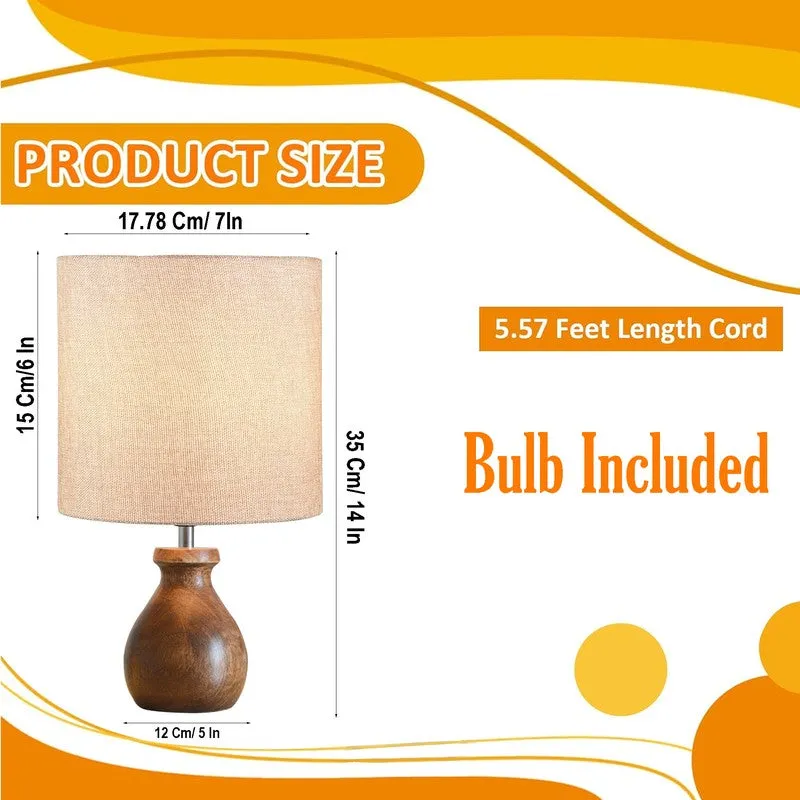 MinimalRadiance Wooden Table Lamp - Beige media 10