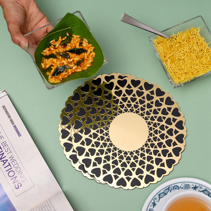 Varq Glow MDF Trivet - Set Of Two