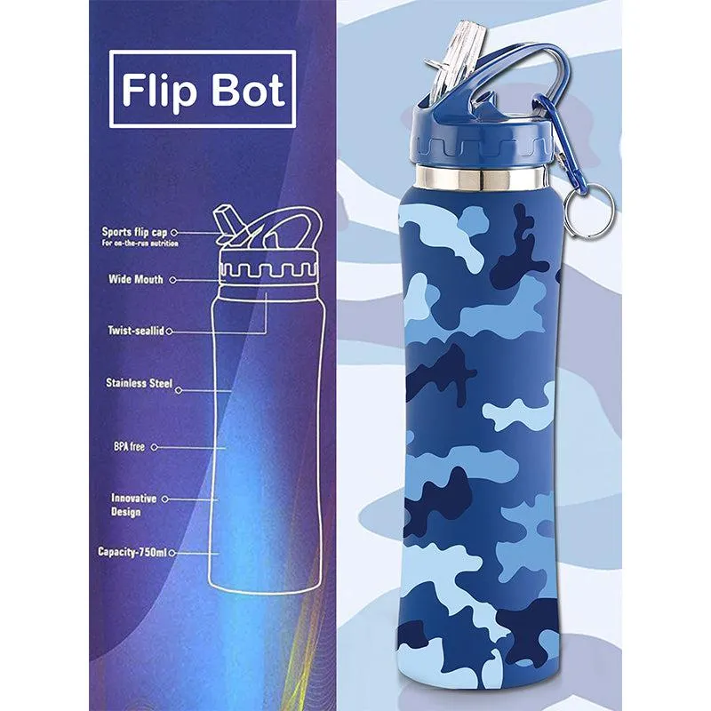 Army Blue Sipper Water Bottle - 750 mL media 6