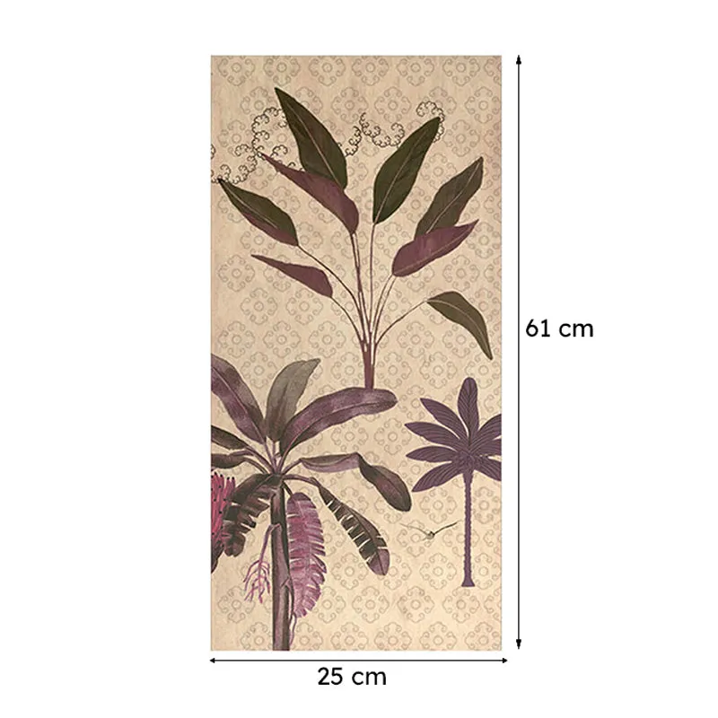 India Circus Palm & Plantains Canvas Wall Art - Set Of Three media 8