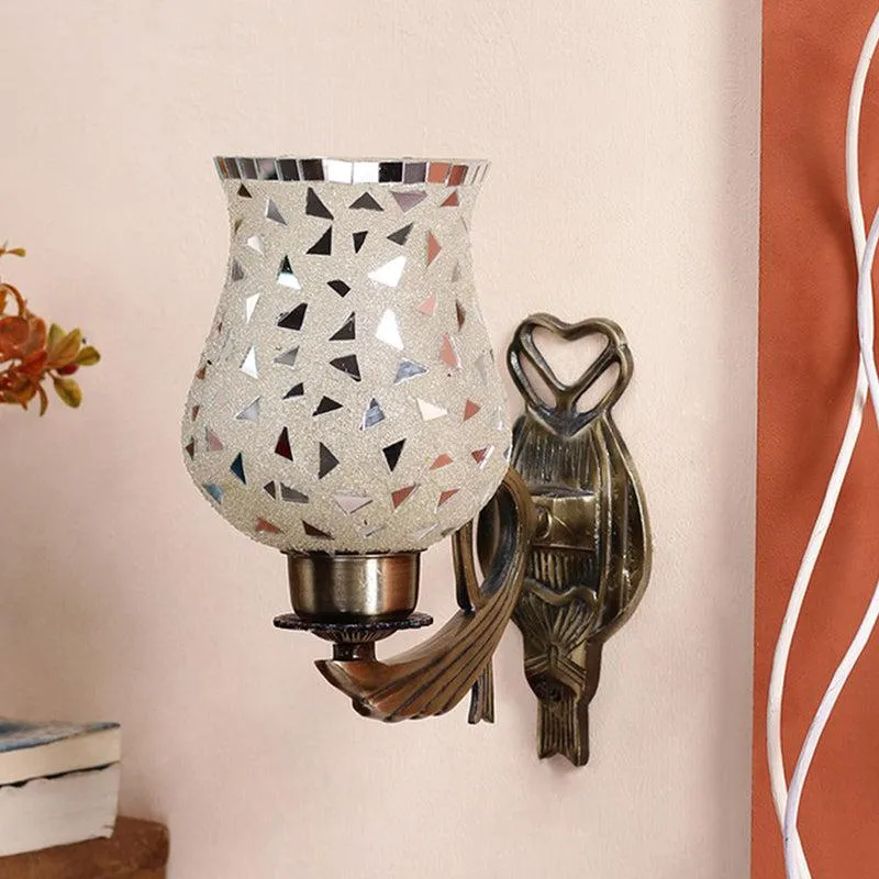 Asta Ziada Mosaic Glass & Metal Wall Lamp media 3