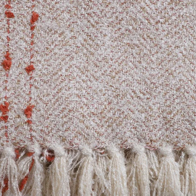Dotline Grid Knitted Cotton Throw media 4